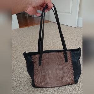 Corium black and brown leather bag